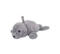 Fashy 0.3 Litre Mini Cuddly Hot Water Bottle with Snorre Seal Cover in Grey Fashy Grey