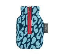 Fashy 0.3 Litre Pocket Warmer with Leopard Cover - Blue