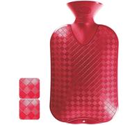 Fashy 2.0 Litre Cranberry Plain Hot Water Bottle
