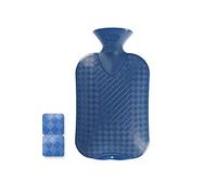 Fashy 2.0 Litre Saphir Plain Hot Water Bottle | Leakproof thermoplastic design, odourless material, provides reliable warmth during cold days, soothes pain on aching joints