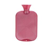 Fashy 2 Litre Crystal Star Pattern Hot Water Bottle - Raspberry Pink