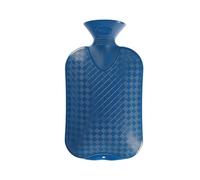 Fashy 2 Litre Diamond Pattern Hot Water Bottle in Navy Fashy Navy