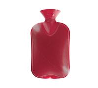 Fashy 2 Litre Double Ribbed Hot Water Bottle - Bordeaux Red