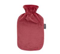 Fashy 2 Litre Hot Water Bottle with Plush Cover in Red Fashy Red