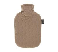 Fashy 2 Litre Hot Water Bottle with Quilted Cover - Taupe