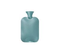 Fashy 2 Litre Single Ribbed with Massage Knob Hot Water Bottle in Blue Fashy Blue