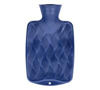 Fashy 3D Single Ribbed Navy Blue Small 0.8L Hot Water Bottle