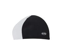 Fashy Adult Fabric Swim Cap - Black/White
