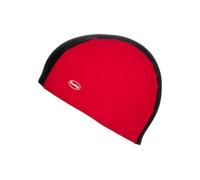 Fashy Adult Fabric Swim Cap - Red/Black