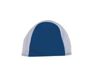 Fashy Adult Polyester Fabric Swim Cap - Blue/White