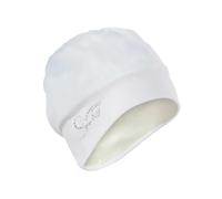 Fashy Applique Fabric Swim Cap - White