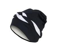Fashy Braid Fabric Swim Cap - Black/White