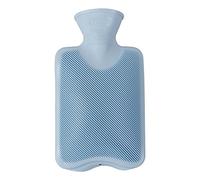 Fashy Children's Hot Water Bottle 0,8 L Single Ribbed Blue - Made in Germany