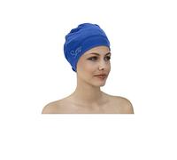 Fashy Swim Cap Exclusive 3479 53 Rhinestones Applique Fabric Blue