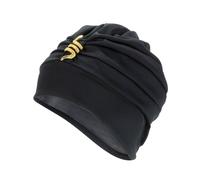 Fashy Fabric Swim Cap with Decorative Brooch