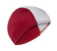 Fashy - Fabric swimming cap for adults and children, Rosso/Bianco