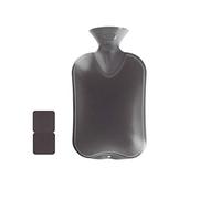 Fashy - Fleece Cover for 2 Liter Gray Hot Water Bottle - 1ST | Easy-fill 29 mm opening; odourless recyclable material; seamless neck; diffused warmth for period cramps and cold nights