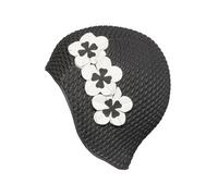 Fashy Flower Bubble Swim Cap - Black