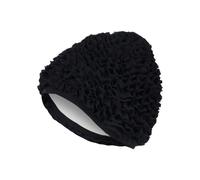 Fashy Frill Fabric Swim Cap - Black