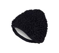 Fashy Frill Fabric Swim Cap in Black Fashy Black