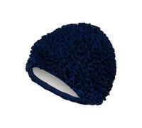 Fashy Frill Fabric Swim Cap - Navy