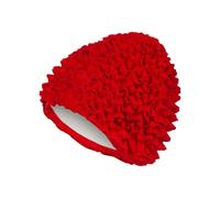 Fashy Frill Fabric Swim Cap - Red