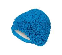 Fashy Frill Fabric Swim Cap - Sky Blue
