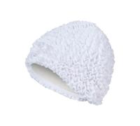 Fashy Frill Fabric Swim Cap - White