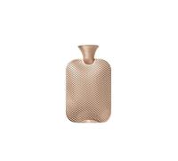 Fashy Hot Water Bottle 2.0 Litre Half Blade with Massage Nubs Copper Mother of Pearl Effect