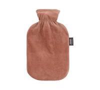 Fashy Hot Water Bottle with Fleece Cover Brown 2.0 L