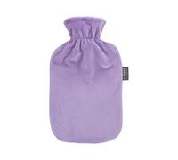 Fashy 2 Litre Hot Water Bottle with Plush Cover - Light Purple