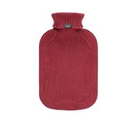 Fashy Hot Water Bottle with Turtleneck Knitted Cover Rust Red 2 L