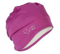 Fashy Ladies Pink Diamante Fabric Swimming Hat