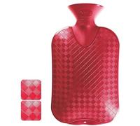 Fashy 2.0 Litre Cranberry Plain Hot Water Bottle