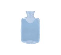 Fashy Light Blue Single Ribbed Hot Water Bottle, 0.8 Litre