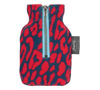 Fashy Mini Pocket Hot Water Bottle 0.3L with Coral Lion Cover