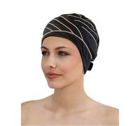 Fashy Women Exclusive Fabric Swim Cap - Black/Brown, One Size