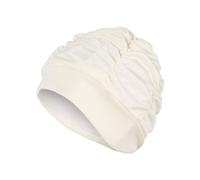 Fashy Pleated Fabric Swim Cap in Cream Fashy Cream