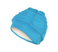 Pleated Fabric Swim Cap Fashy Turquoise One Size