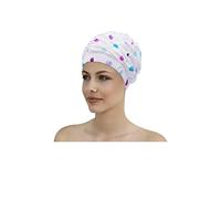 Fashy Shower Cap with Wide Headband with Colourful Dots