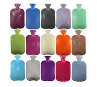 Fashy Single Rib 2.0L Hot Water Bottle - Assorted Colours - Random Selection