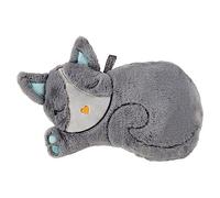 Fashy Small 0.8L Hot Water Bottle Embroidered Appliqué Sleepy Kitten