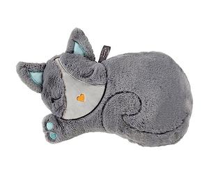 Fashy Small 0.8L Hot Water Bottle Embroidered Appliqué Sleepy Kitten