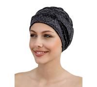 Fashy Sparkle Fabric Swim Cap in Black Fashy Black