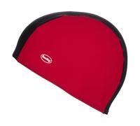 Fashy Adult Fabric Swim Cap - Red/Black