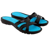 Fashy Unisex 7659 52 41 Bathing Shoe, Black/Turquoise, EU