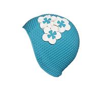 Fashy Women's Bubble Cap with Flowers - Aqua, One Size