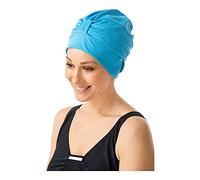 Fashy Women's Fabric Swim Turban with Velcro Strip - Turquoise