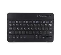 fasient Ultra Slim Compact Bluetooth Keyboard Rechargeable Mini Portable Wireless Keyboard for Tablet PC Smartphone Support for Android/IOS/Windows(Russian and English 7 Inch Black)