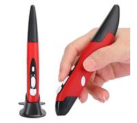 fasient Wireless Pen Mouse,2.4GHZ USB Wireless Optical Pen Mouse 800/1200/1600 DPI Adjustable Handwriting Smart Mice for PC Laptop Notebook Computer (Red)
